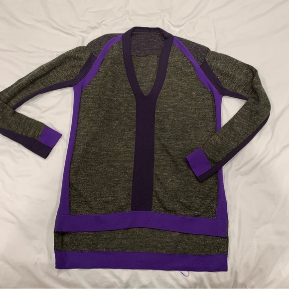 VPL grey and purple metallic knit top - S - Picture 1 of 8